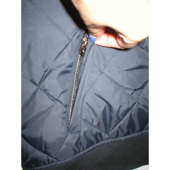 New NWT $298 Womens Puffer Bomber Jacket Designer True Religion Jeans Black XS - Picture 9 of 10